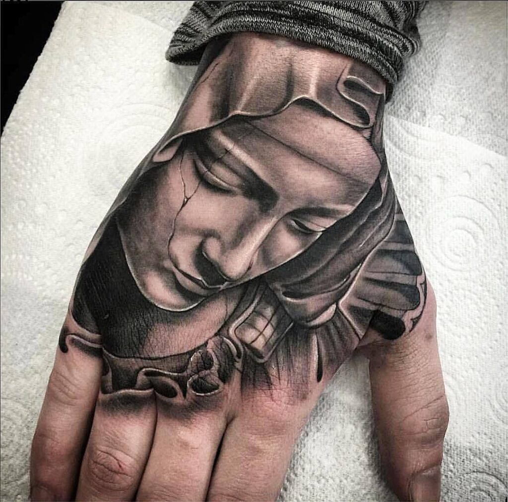 Virgin Mary Tattoos 109