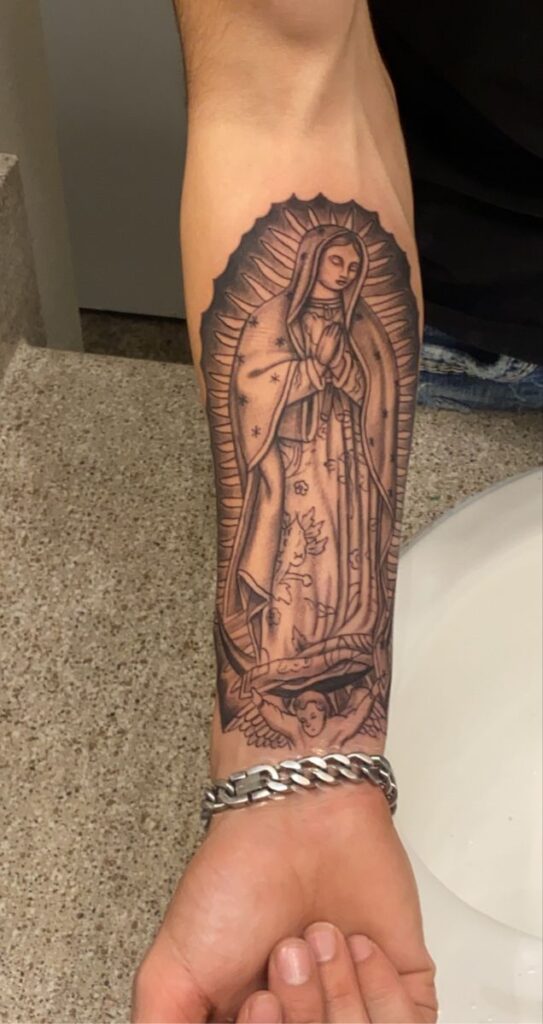 Virgin Mary Tattoos 110