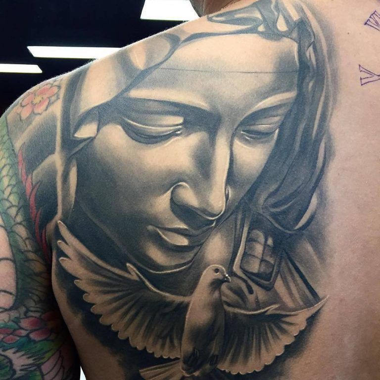 Virgin Mary Tattoos 111