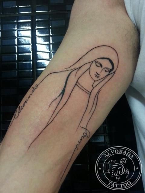 Virgin Mary Tattoos 117