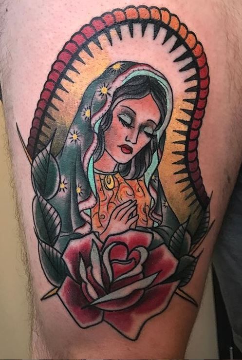 Virgin Mary Tattoos 118