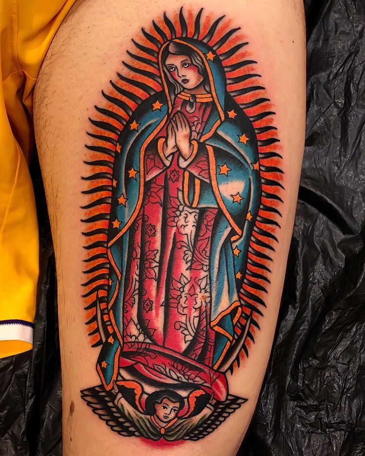 Virgin Mary Tattoos 119