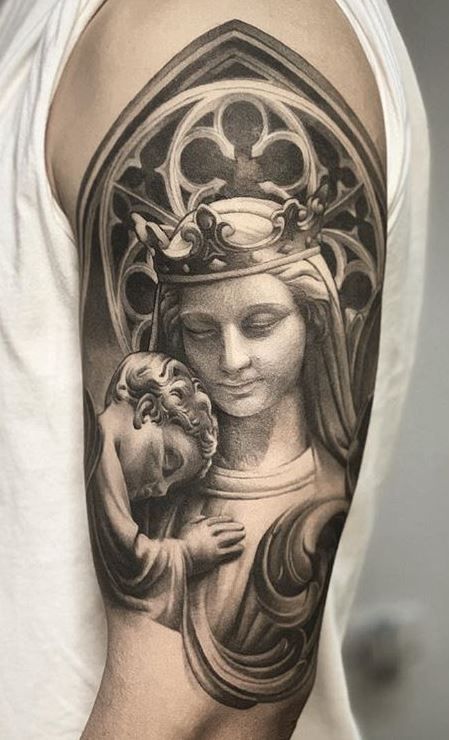 Virgin Mary Tattoos 121