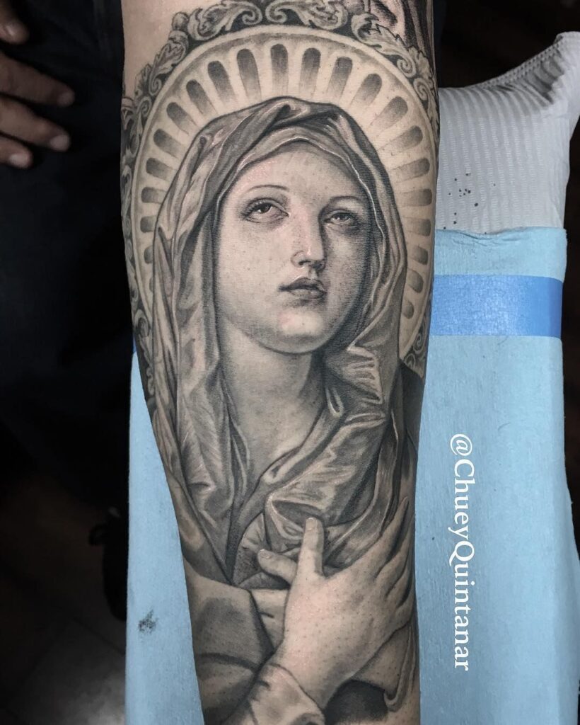 Virgin Mary Tattoos 129