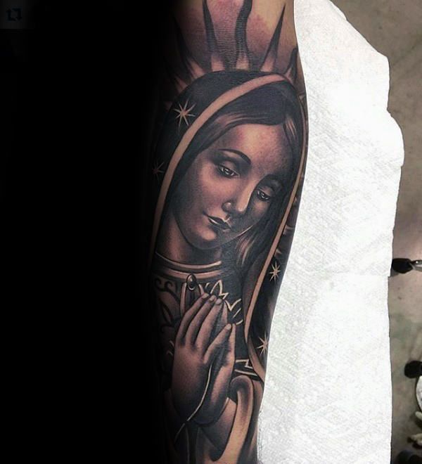 Virgin Mary Tattoos 133