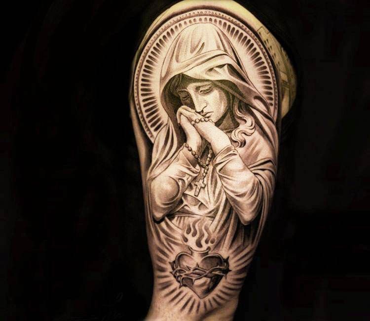 Virgin Mary Tattoos 134