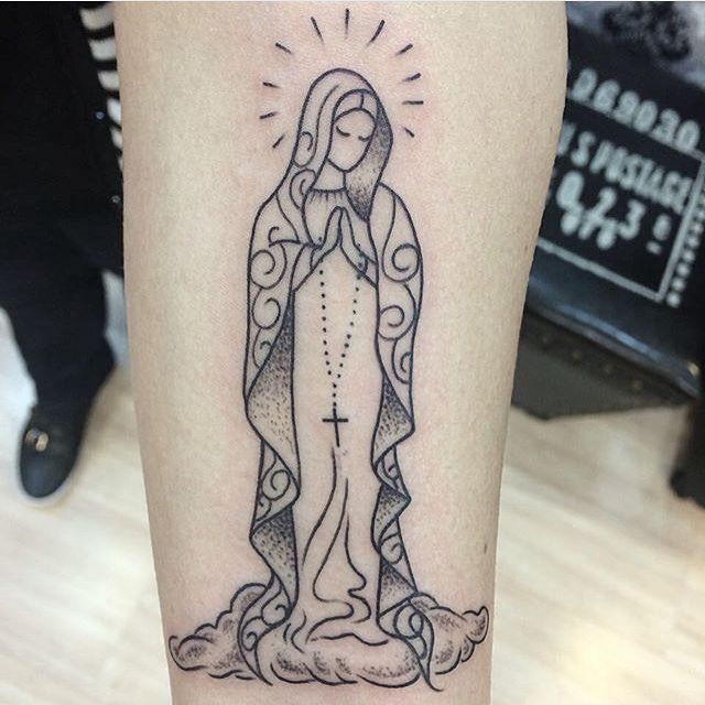 Virgin Mary Tattoos 135