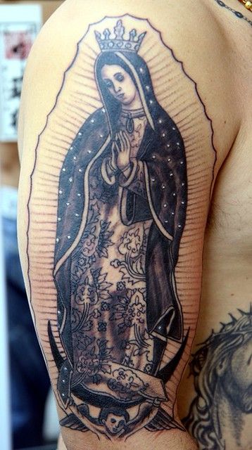 Virgin Mary Tattoos 136