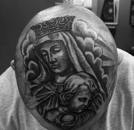 Virgin Mary Tattoos 140
