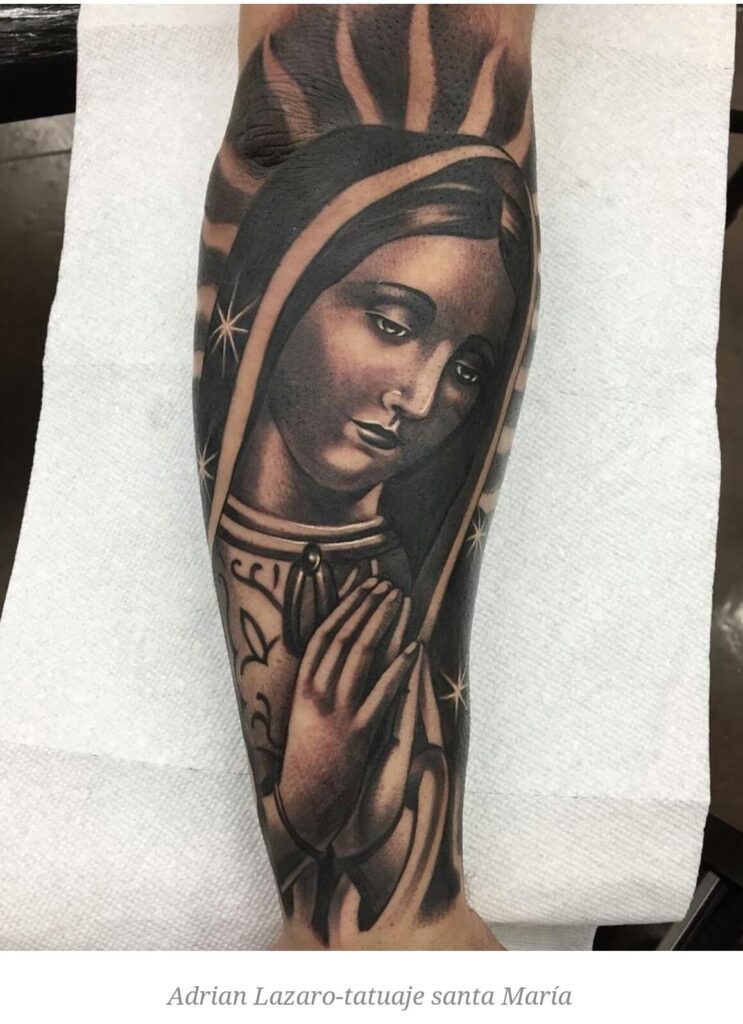 Virgin Mary Tattoos 141