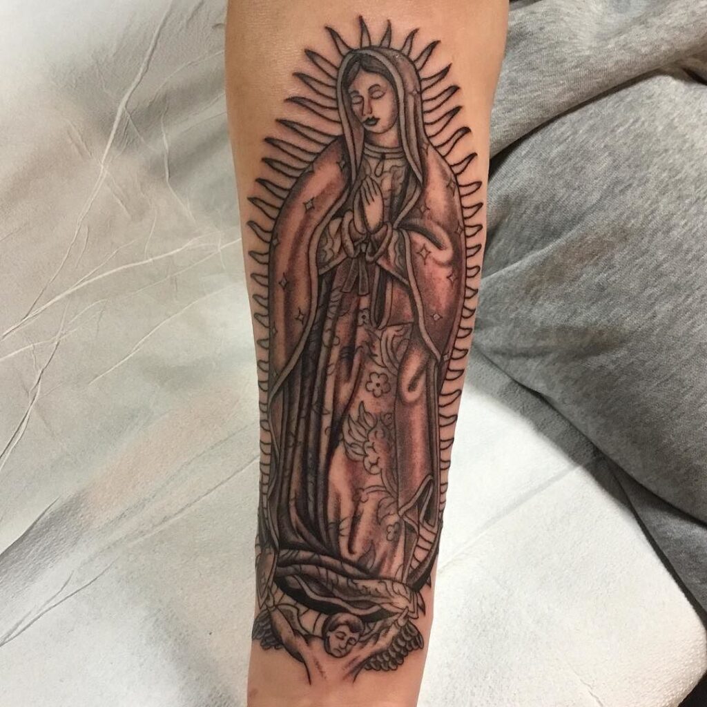 Virgin Mary Tattoos 156