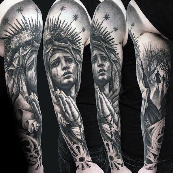 Virgin Mary Tattoos 157