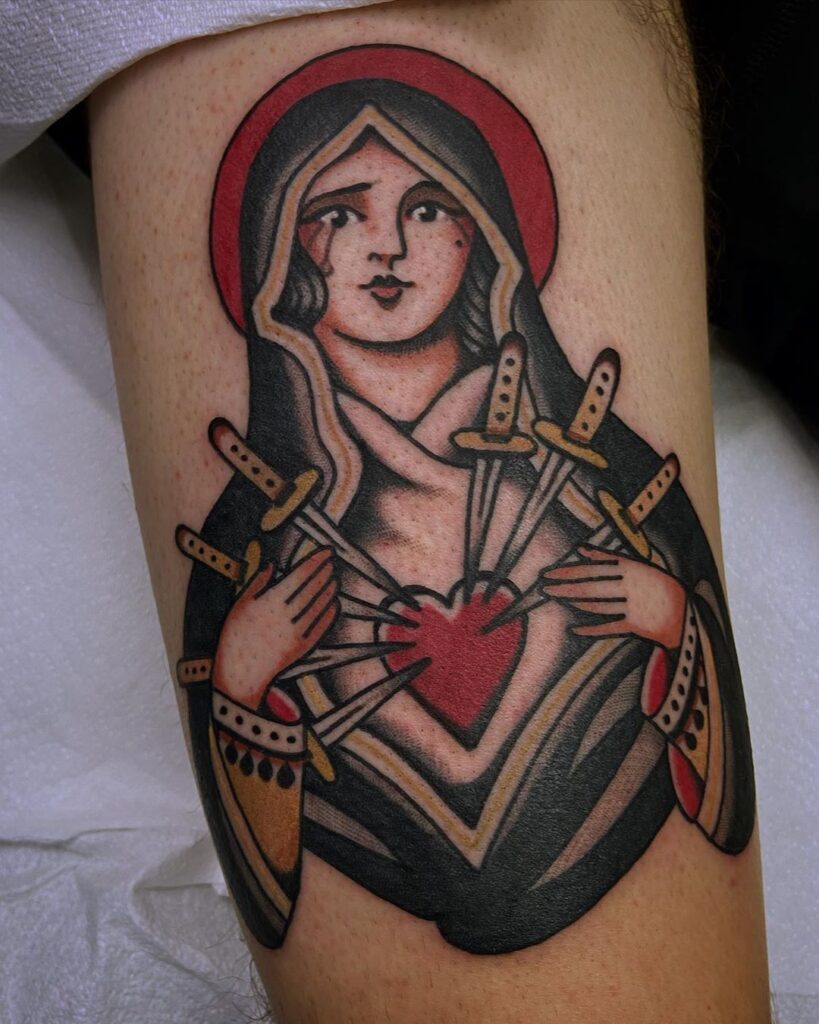 Virgin Mary Tattoos 163