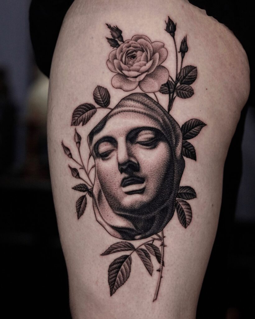 Virgin Mary Tattoos 21