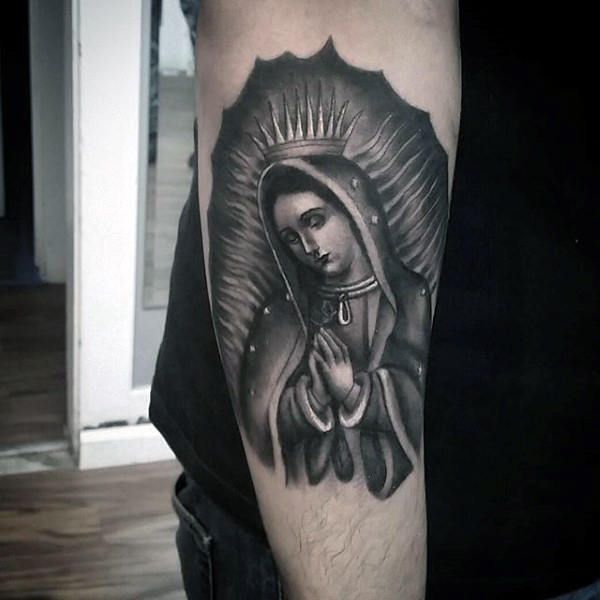 Virgin Mary Tattoos 22