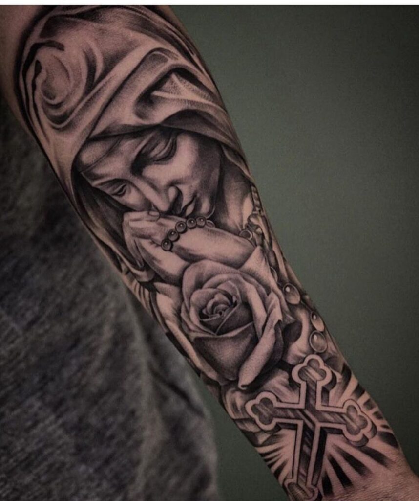 Virgin Mary Tattoos 4