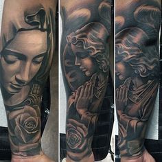 Virgin Mary Tattoos 40