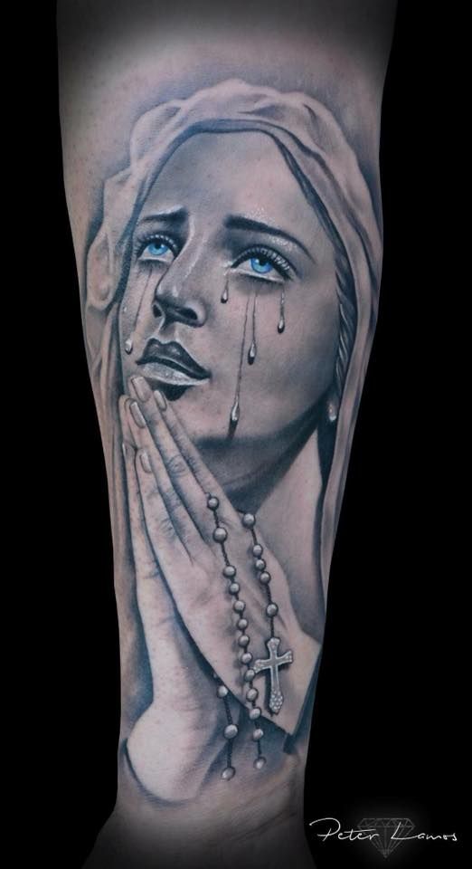 Virgin Mary Tattoos 48