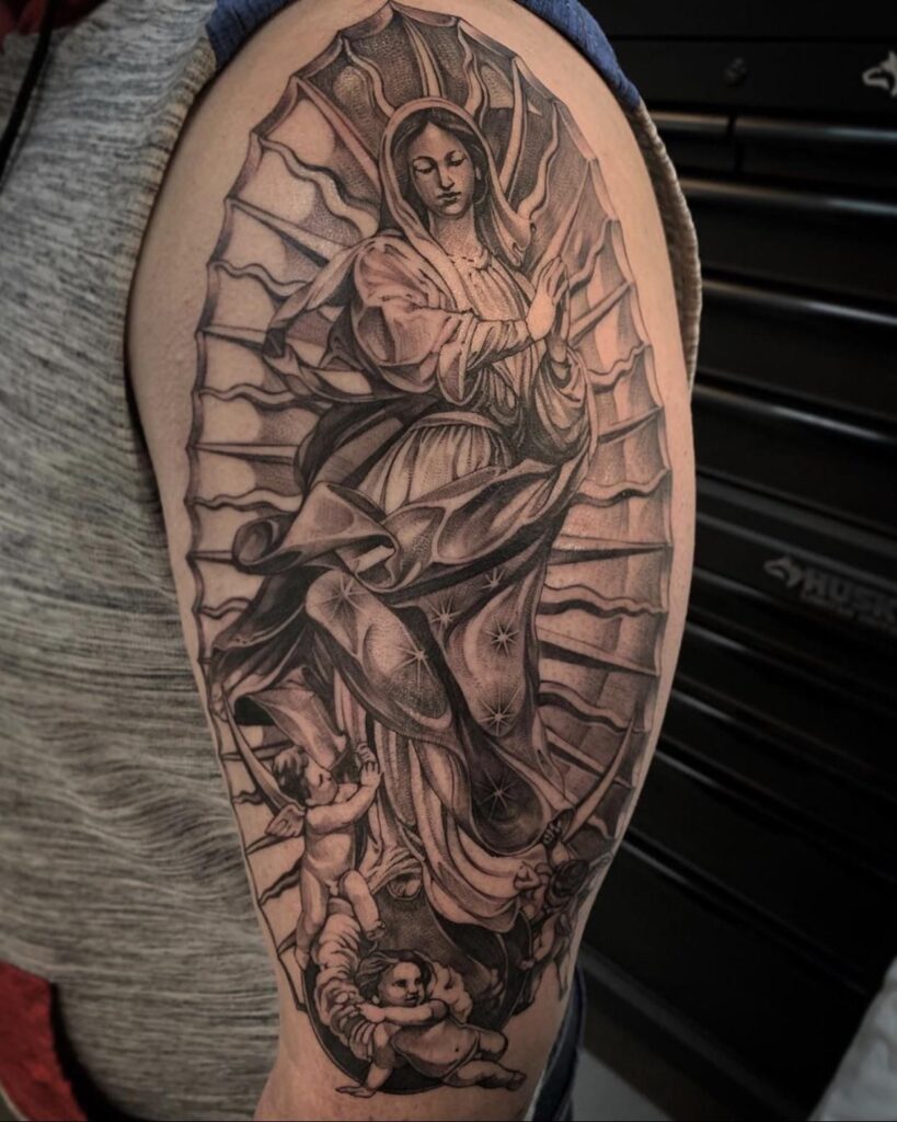 Virgin Mary Tattoos 5