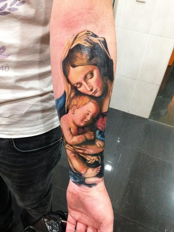 Virgin Mary Tattoos 52
