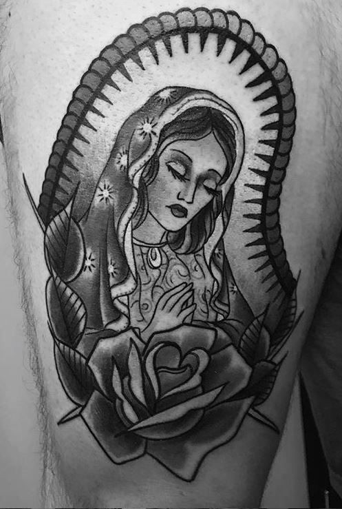 Virgin Mary Tattoos 6