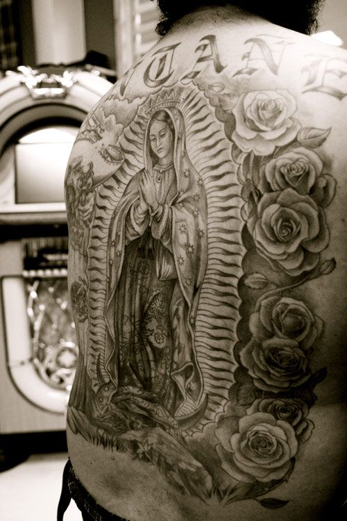Virgin Mary Tattoos 68