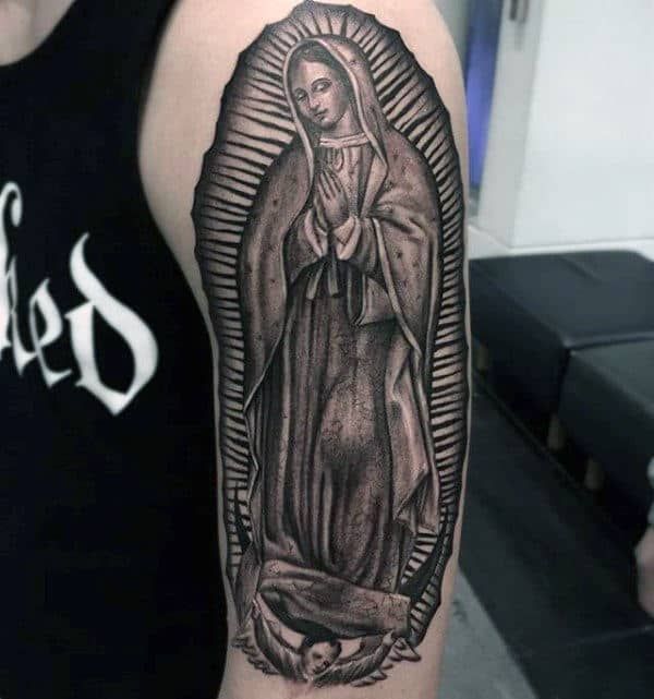 Virgin Mary Tattoos 74