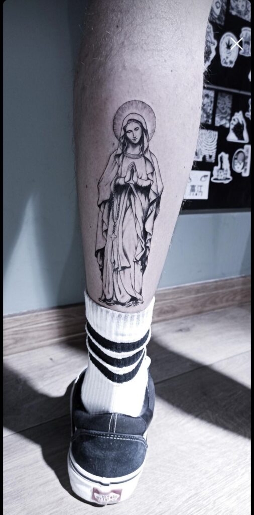 Virgin Mary Tattoos 75
