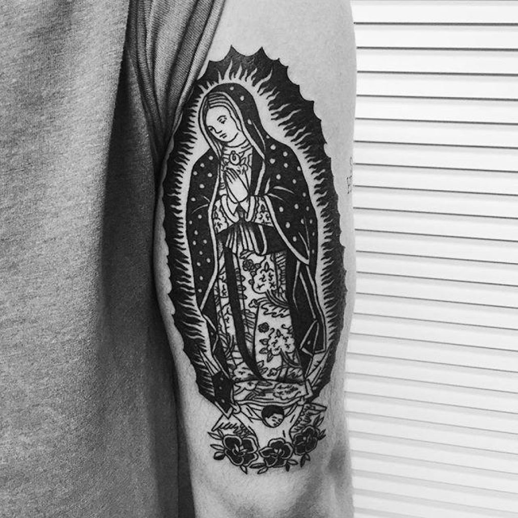 Virgin Mary Tattoos 78