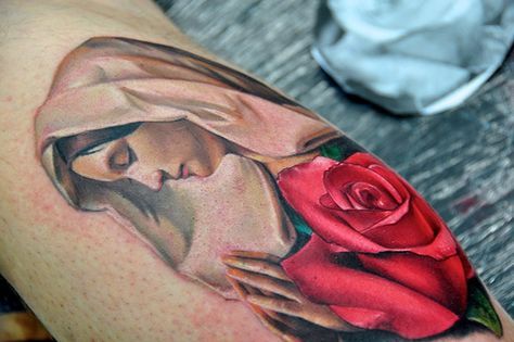 Virgin Mary Tattoos 79