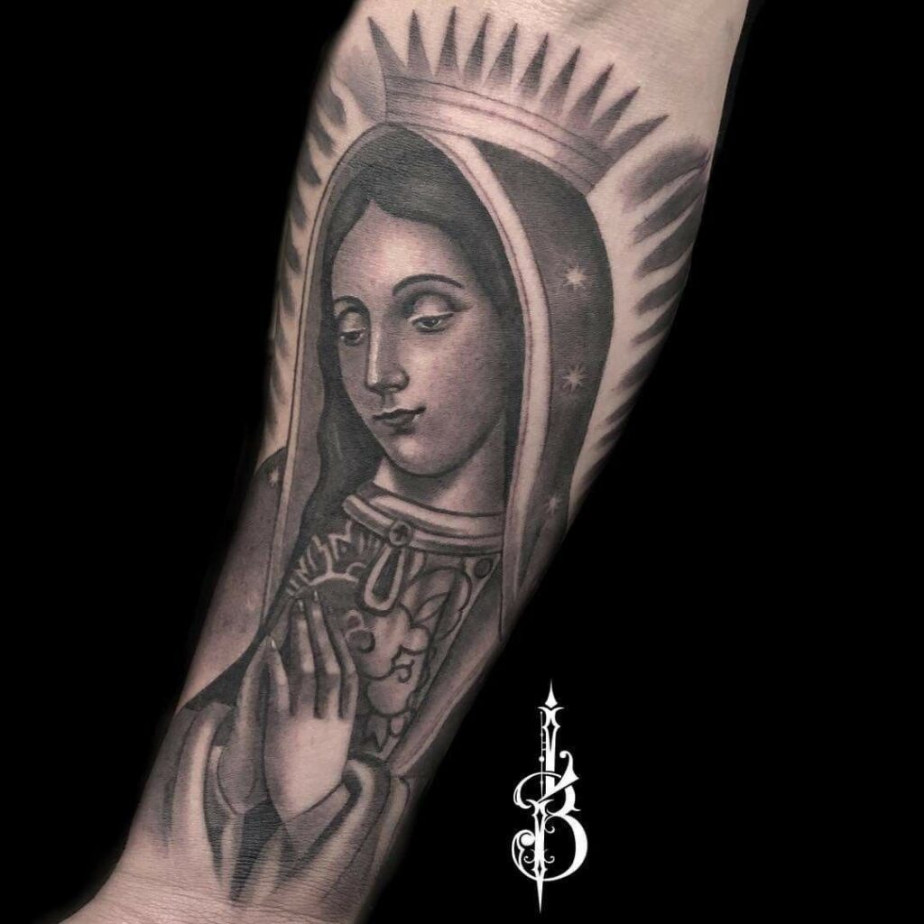 Virgin Mary Tattoos 86