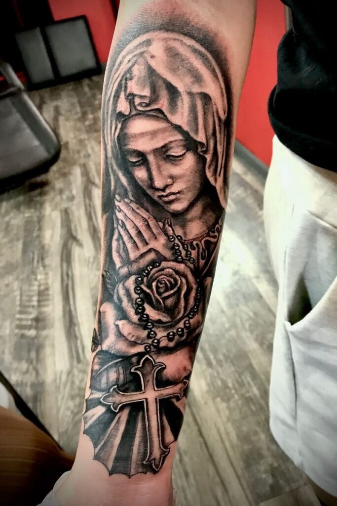 Virgin Mary Tattoos 87