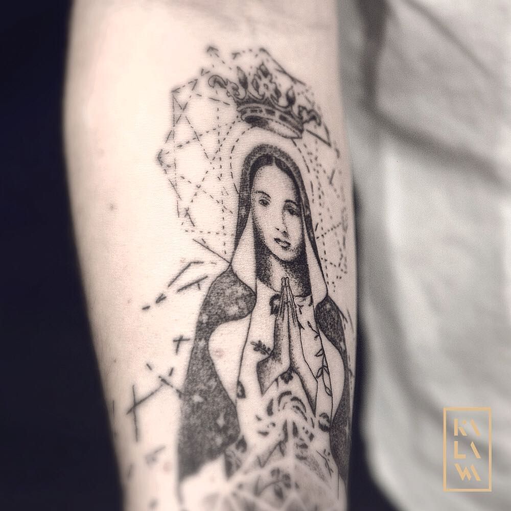 Virgin Mary Tattoos 9