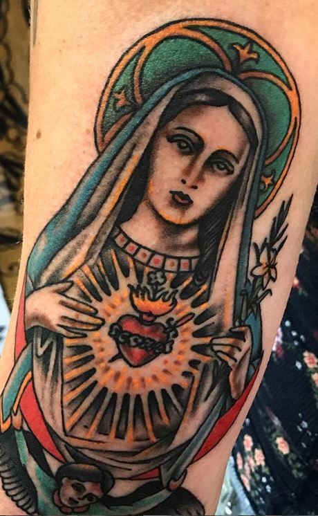 Virgin Mary Tattoos 93