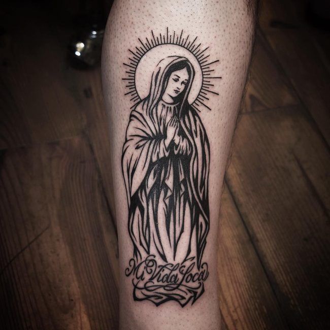 Virgin Mary Tattoos 94