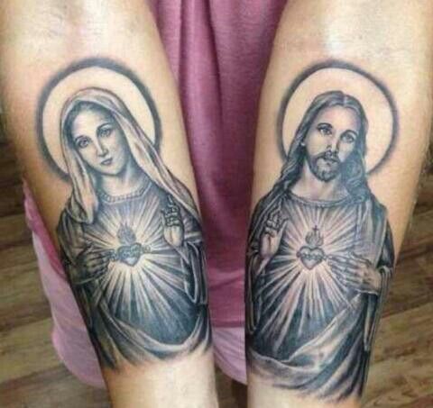 Virgin Mary Tattoos 96