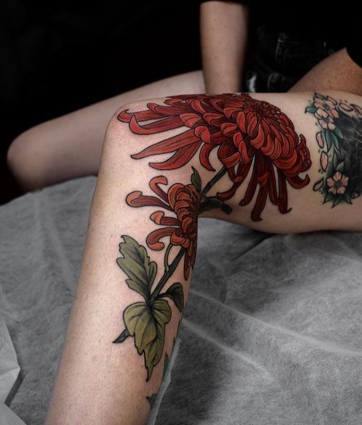Chrysanthemum Tattoo 102