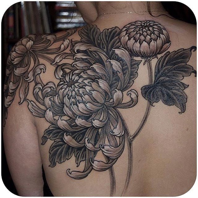 Chrysanthemum Tattoo 105