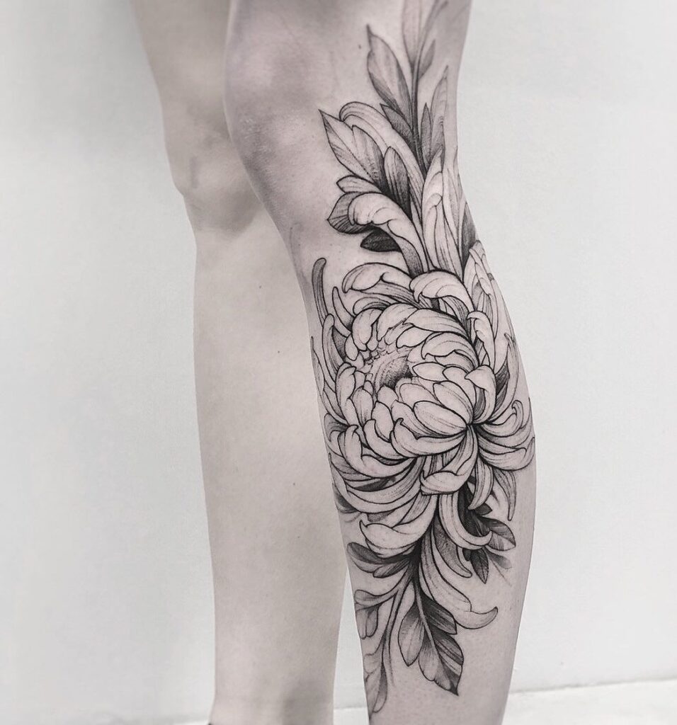 Chrysanthemum Tattoo 18