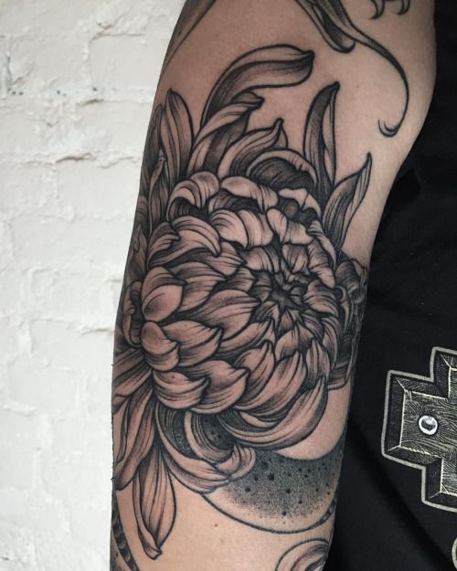 Chrysanthemum Tattoo 20