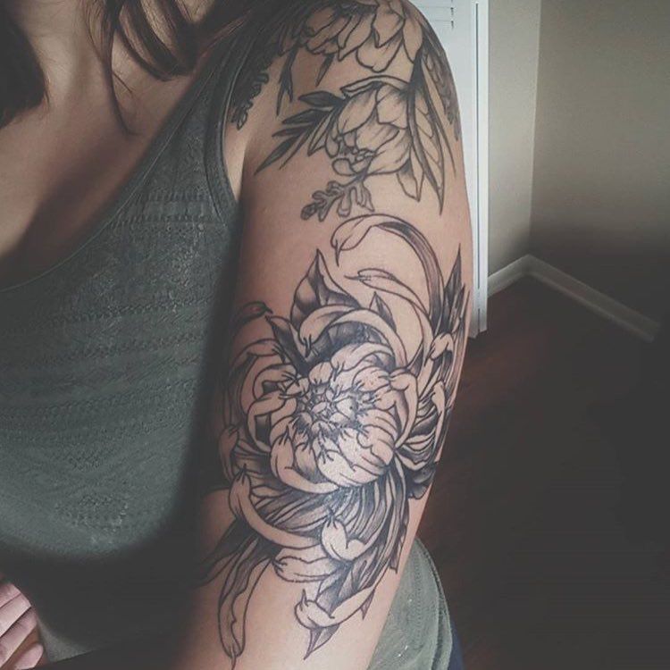 Chrysanthemum Tattoo 22