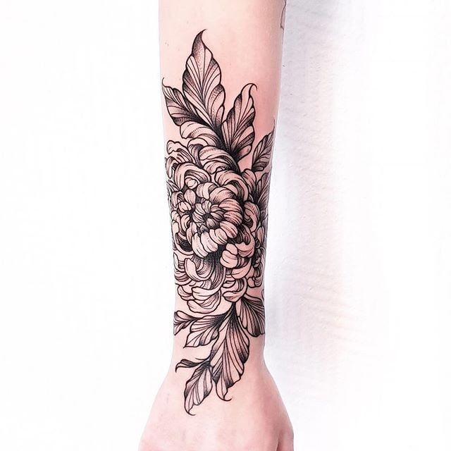 Chrysanthemum Tattoo 28