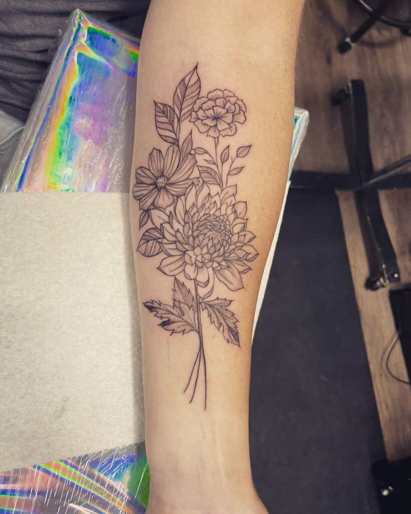 Chrysanthemum Tattoo 30