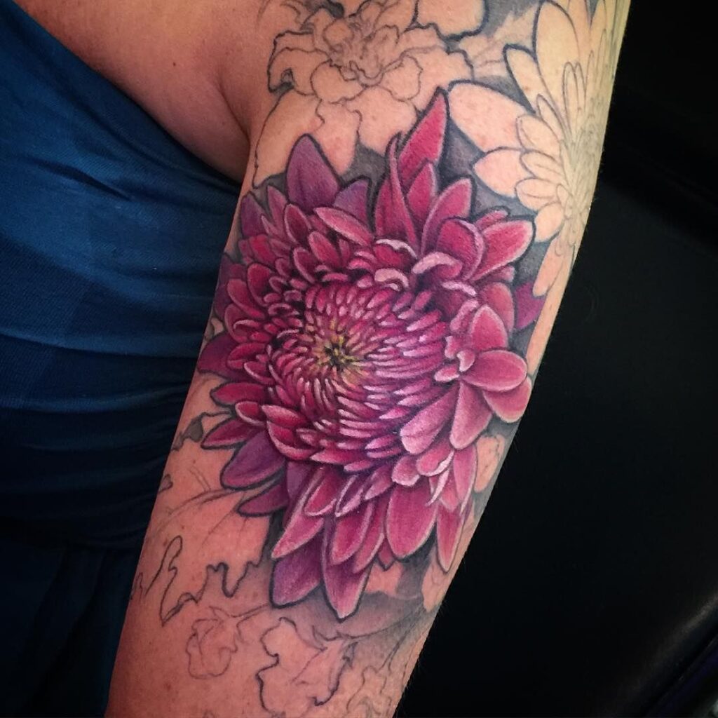 Chrysanthemum Tattoo 31