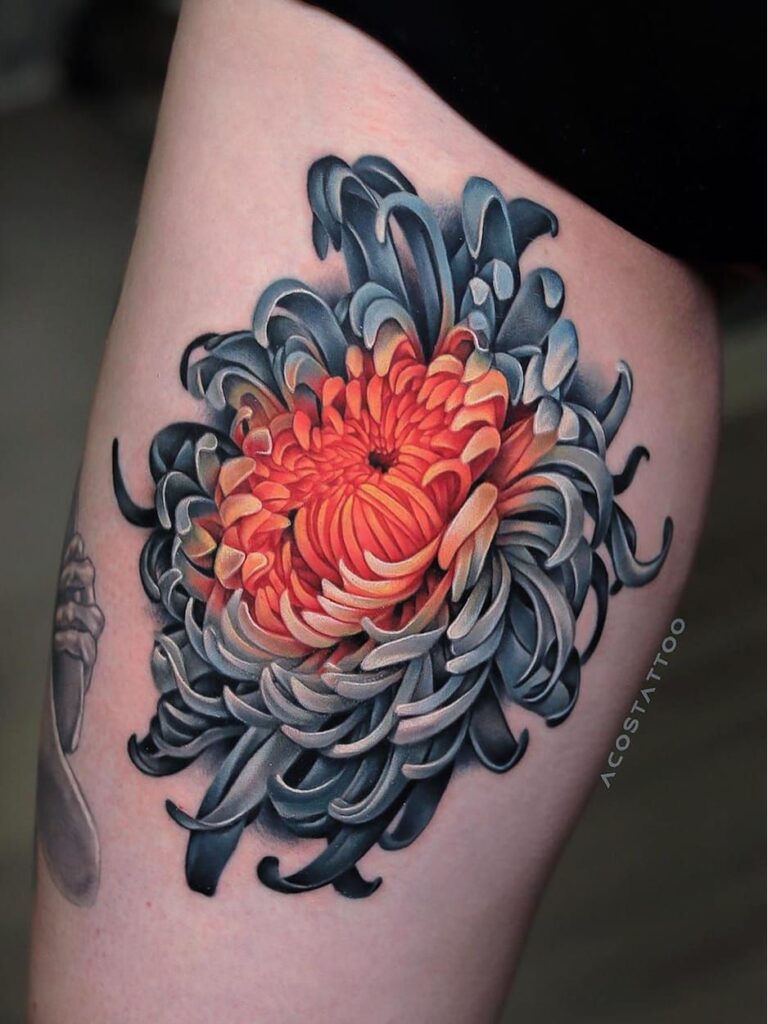 Chrysanthemum Tattoo 44