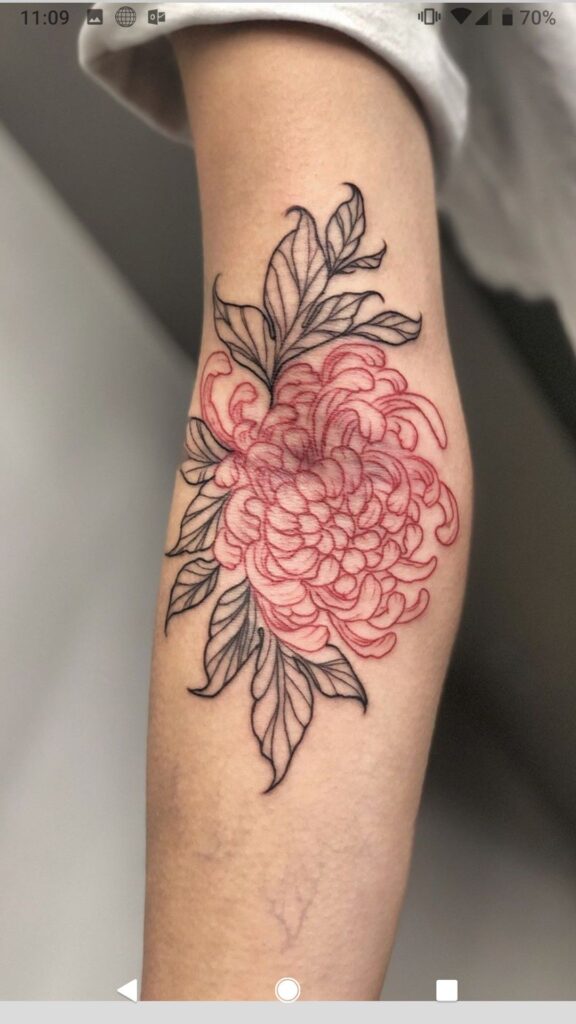 Chrysanthemum Tattoo 49