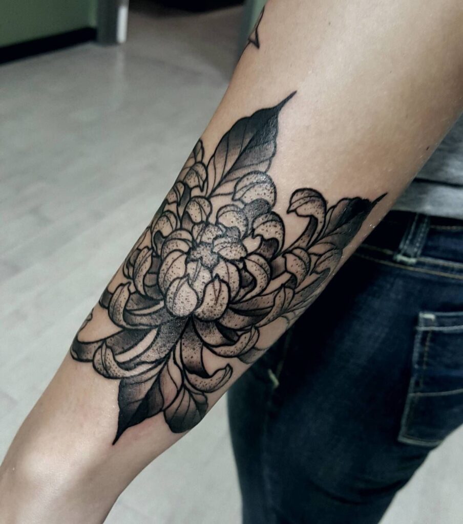 Chrysanthemum Tattoo 51