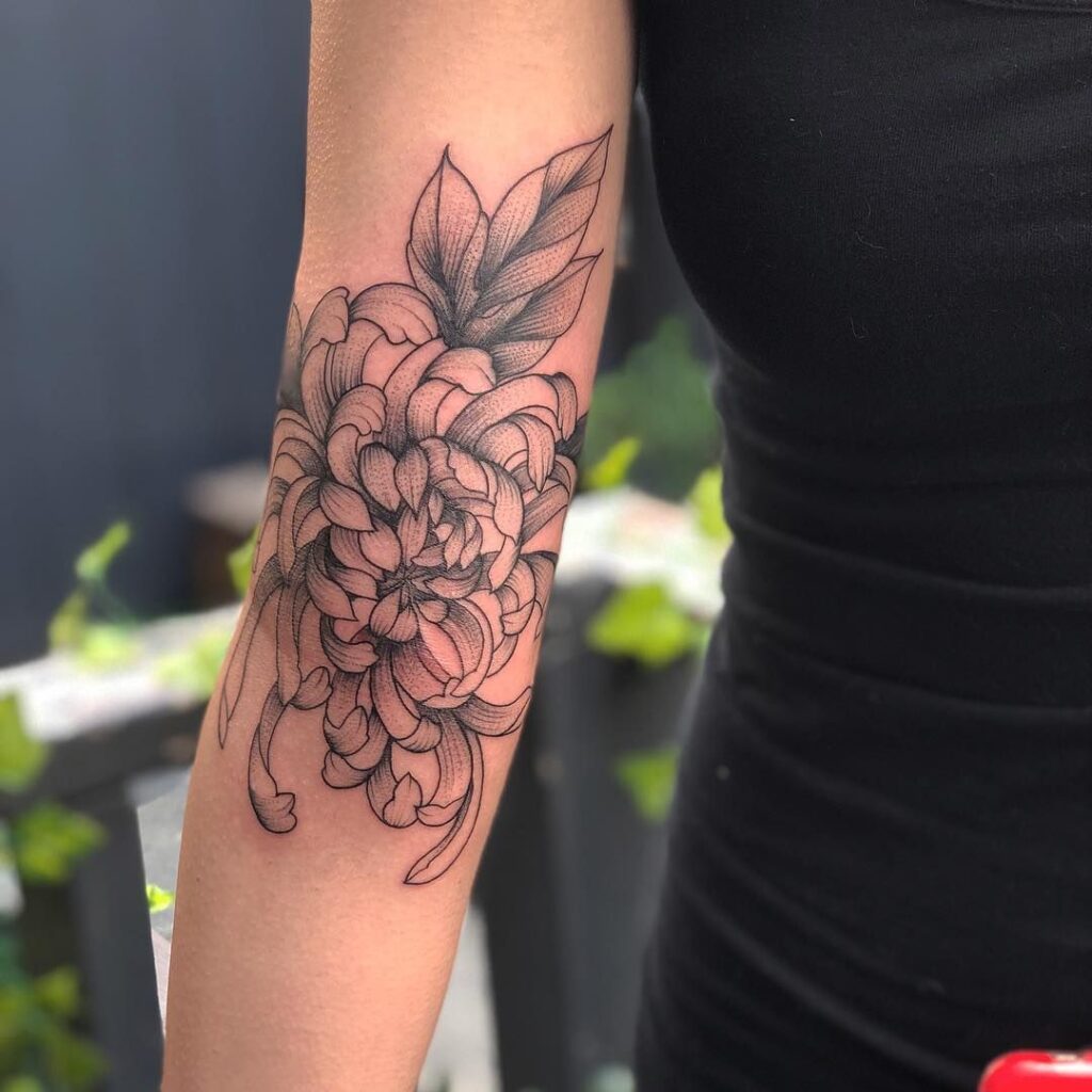 Chrysanthemum Tattoo 54