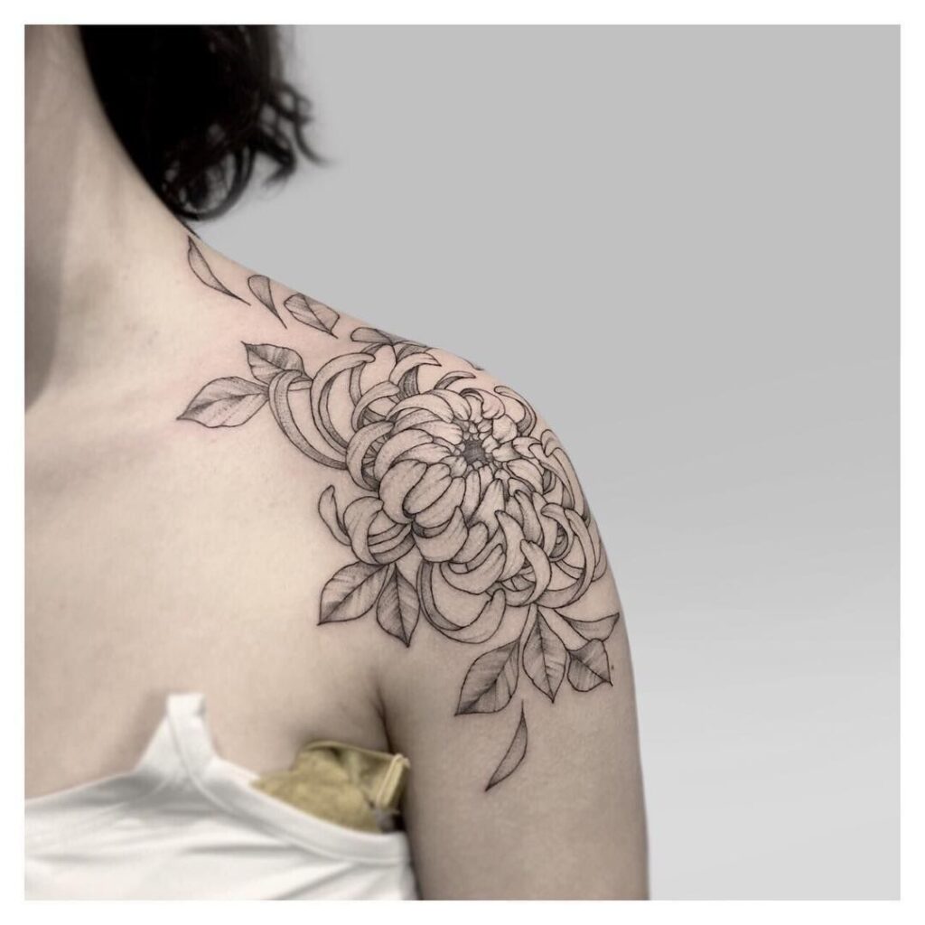 Chrysanthemum Tattoo 57