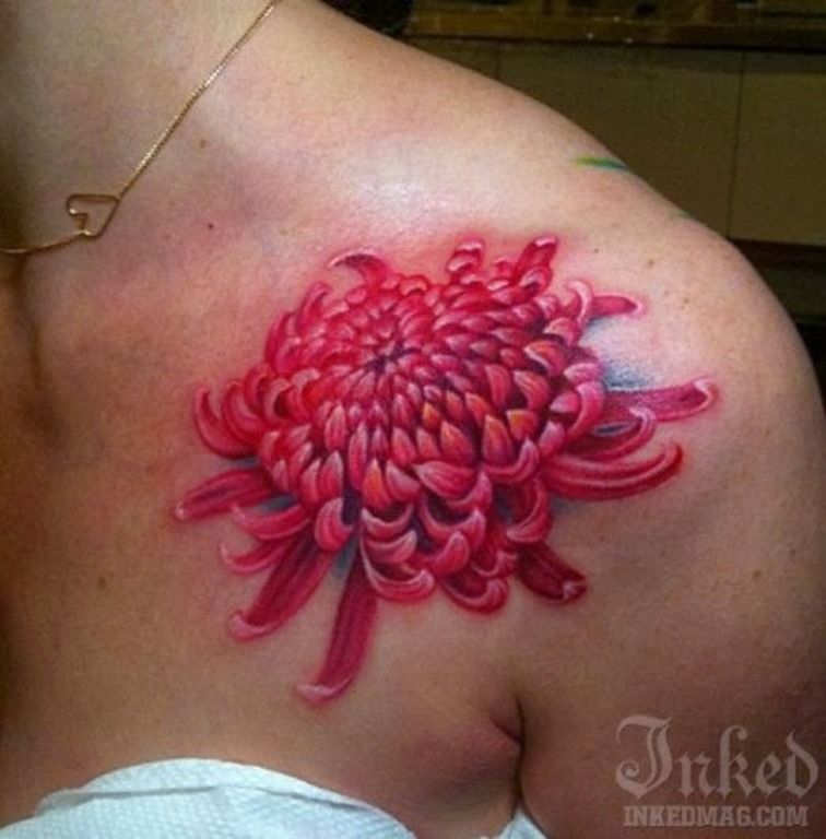 Chrysanthemum Tattoo 58